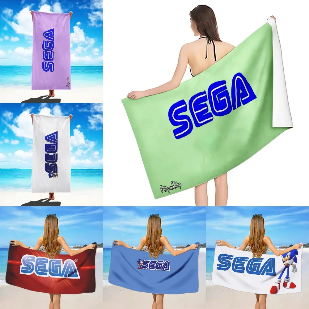 S-Sega Beach Towel Microfiber Sand Free Quick Dry Soft Sandproof Pool Towels Gift for Women Travel Gym Shower Camping