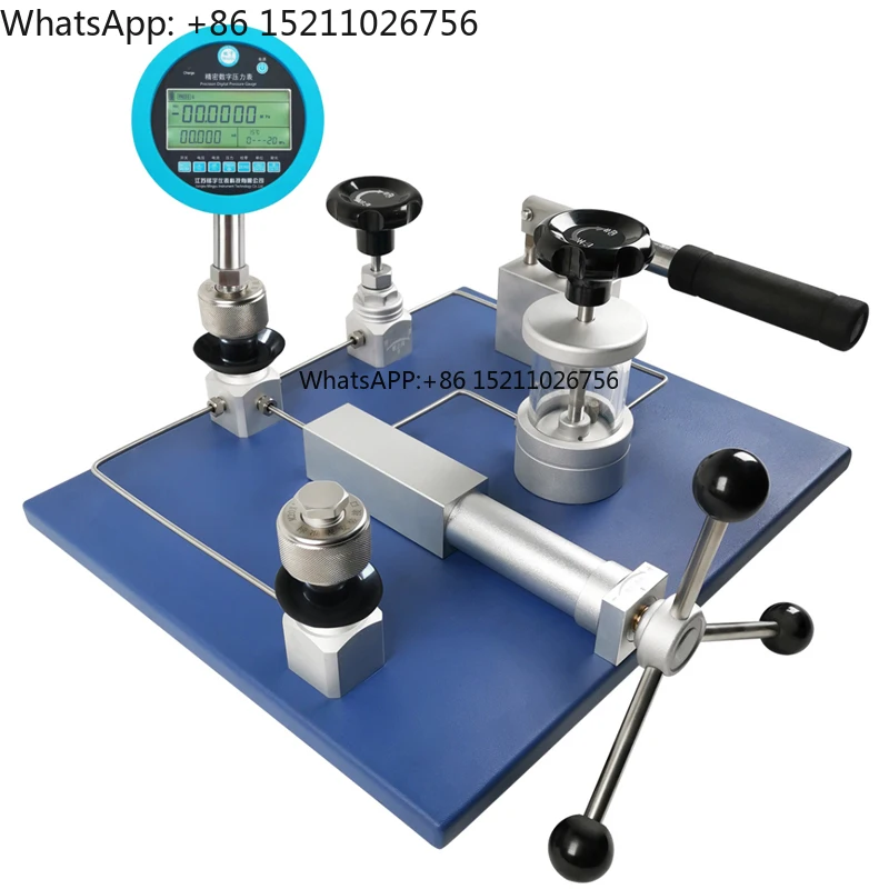 NM-303 Desktop Hydraulic Pressure Calibrator Pump 0-60Mpa 0.02%F.S Stability 10Pa Accuracy Aluminium SS Material