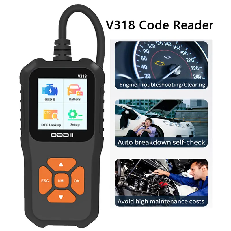 obd2-スキャナー-v318-車診断ツール-v-318-コードリーダー-車両情報読み取り-点火システム-バッテリーテスター-アクセサリー