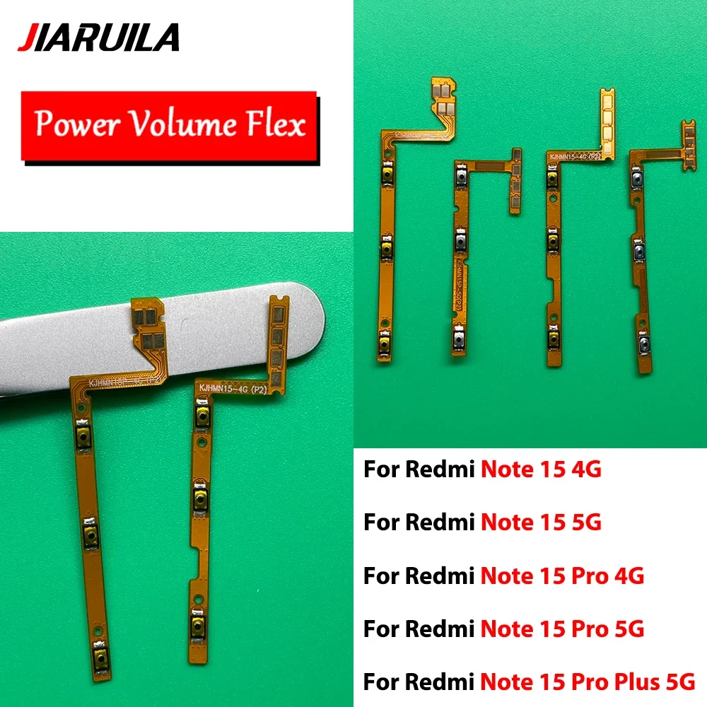 For Redmi Note 15 4G/15 5G/15 Pro 4G/15 Pro 5G/15 Pro Plus 5G Volume Button Power Switch On Off Button Flex Cable
