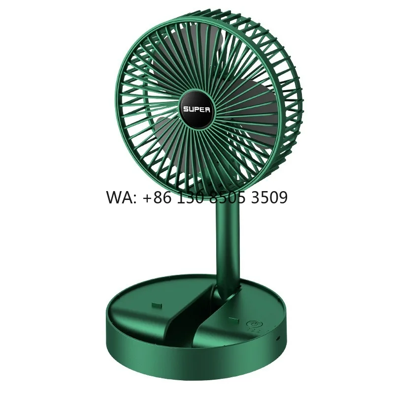 

Portable USB Rechargeable Mini Electric Fan 3 Speed Low Noise High Battery Life Foldable Telescopic Design for Office Home Use