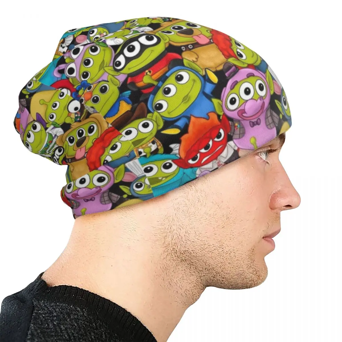 ليتل جرين الرجال الأجانب قصة لعبة قبعات خمر الكبار الشارع Skullies قبعة صغيرة الربيع الدافئة متعددة الوظائف بونيه القبعات #4