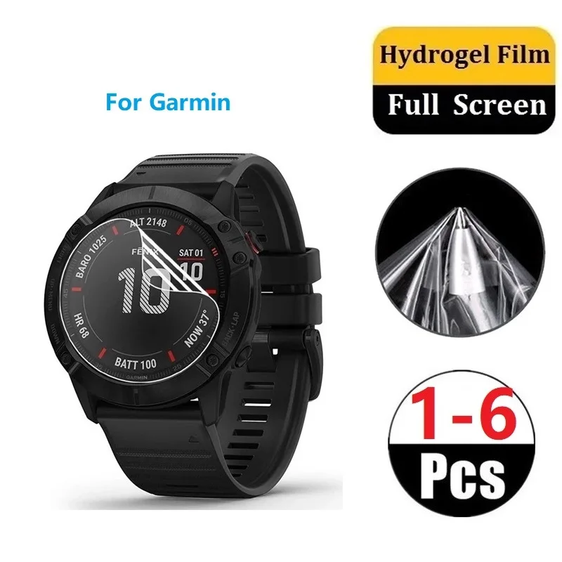 

Full Cover Watch Screen Protector For Garmin Fenix 7 7s 7x 6 6x Pro 5 5s 5x Plus Protective Hydrogel Soft Film Not Glass Film