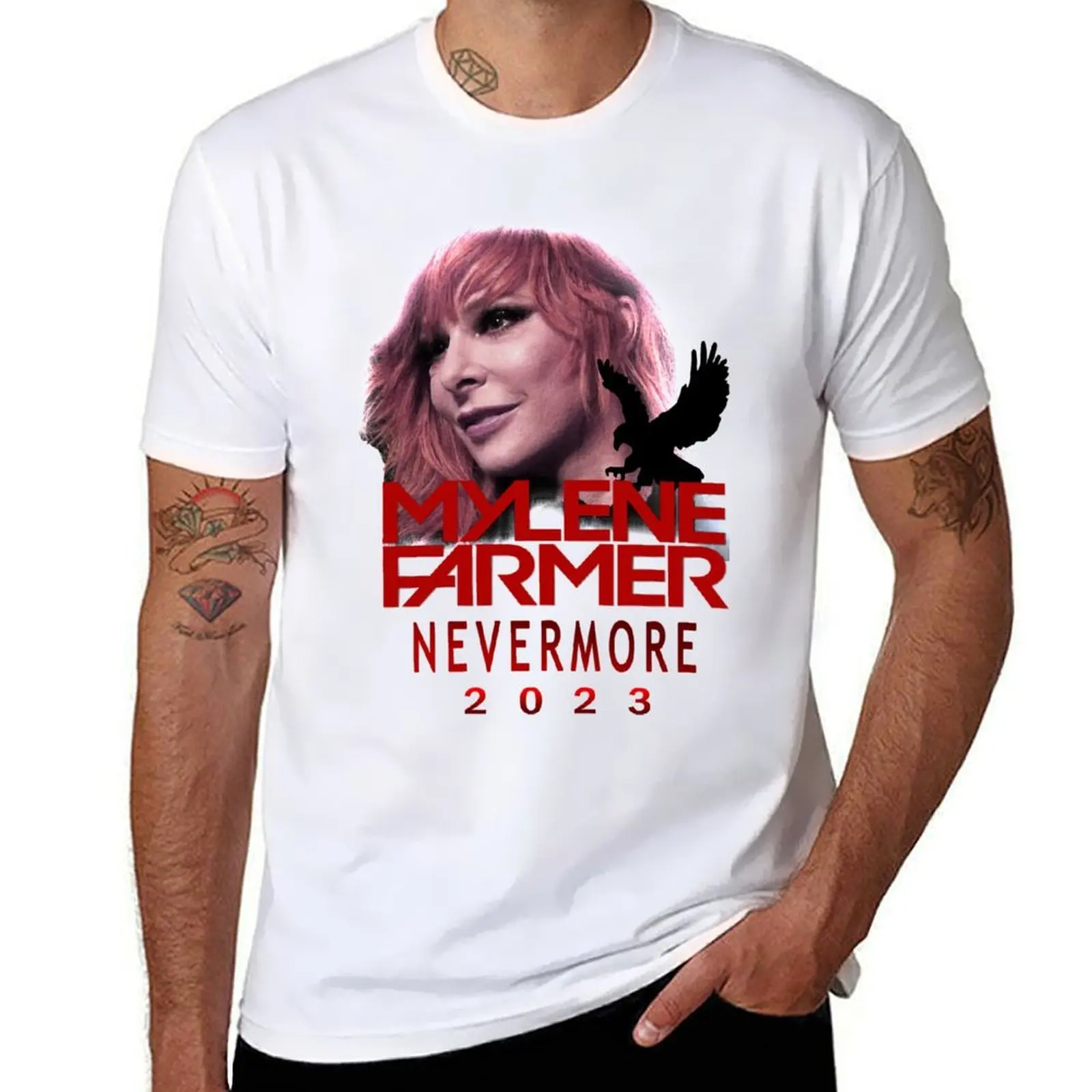 

Funny Men Mylene Farmer Nevermore Classic Fan T-Shirt men t shirt cotton 100% man t shirt cotton T-Shirt