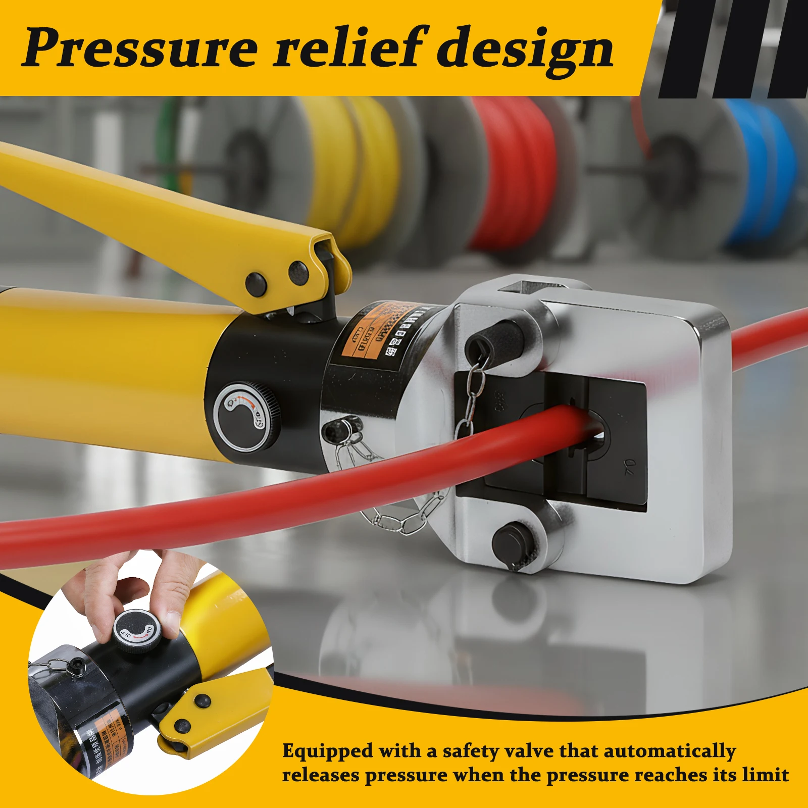 

Wire Crimping Hand Tools with Toolbox Integrated Terminal Hydraulic Tools Thicken for Repair/Industrial/Electrical