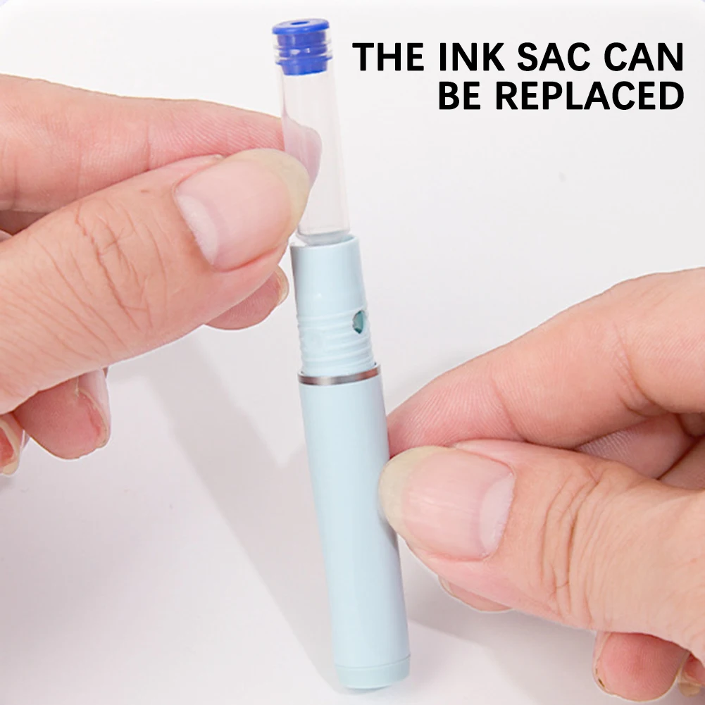 قلم حبر للكتابة مع 5 خرطوشة حبر قابلة لإعادة الملء قلم حبر قابل للسحب 0.38 مللي متر مجموعة أقلام رفيعة لمجلات الخط #4