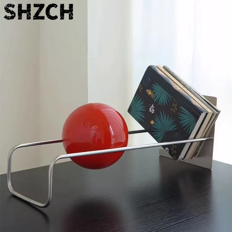 Creative Defying Bookshelf Mid-Century Modern Desktop Book Holder Floating Magazine Rack for Office Unique Bauhaus Home Decor