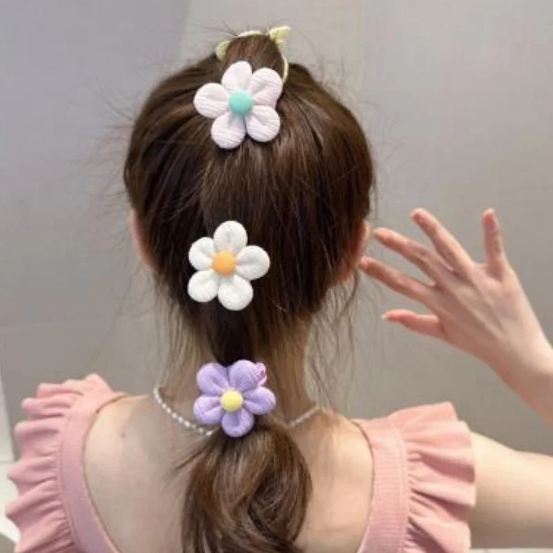

12/6Pcs Kawaii Princess Sweet Flower Bow Girls Hair Ties ABDL Elastic Hair Bands Hair Accessories Cute Headwear Scrunchies Gifts
