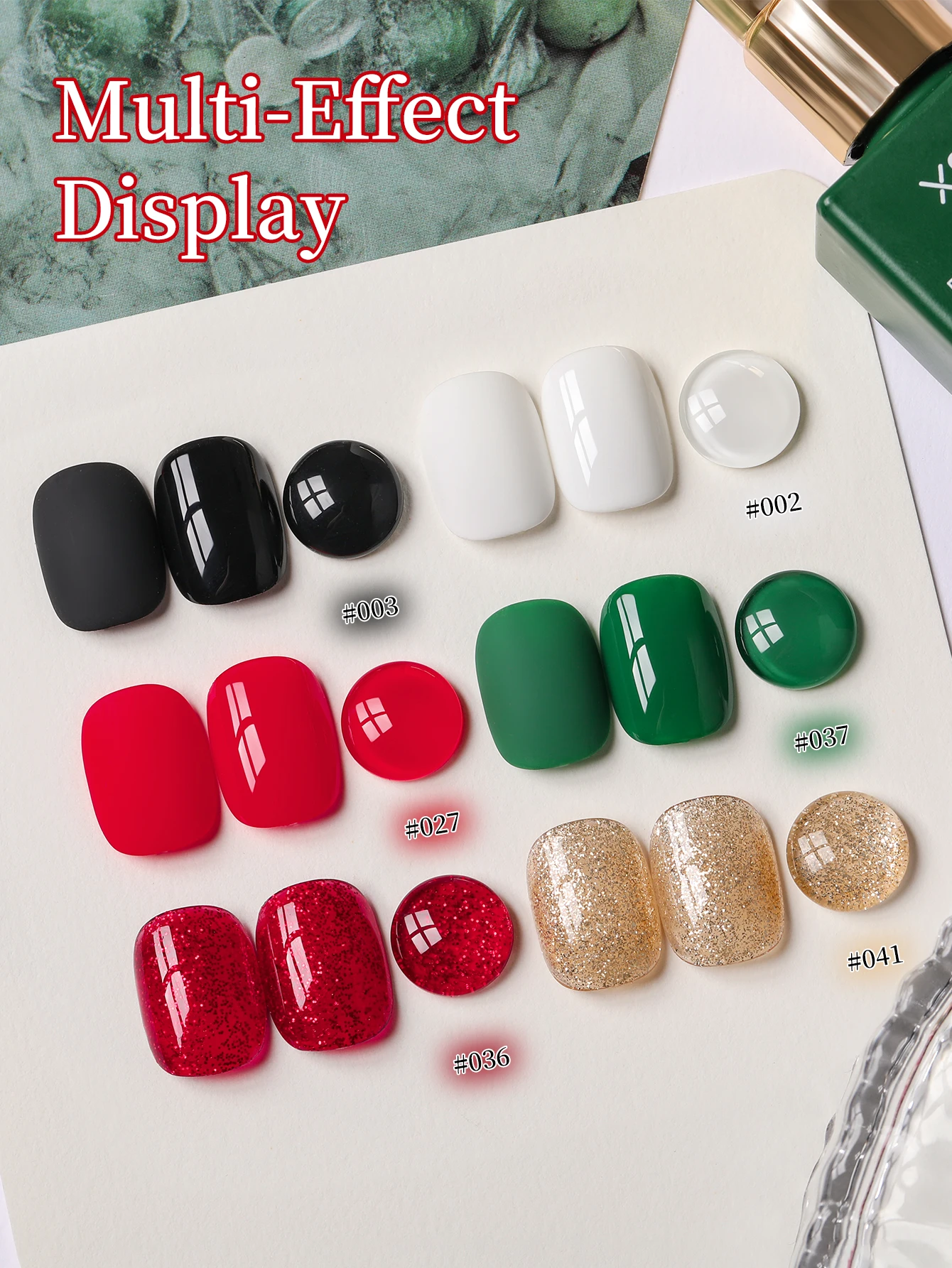 XEIJAYI 6pcs 15ml Gel Nail Polish Set Semi Permanent UV Gel Polish Kits All For Manicure Kit Soak Off UV LED Vernis