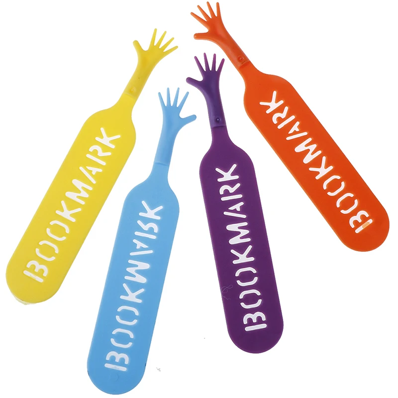 4 pcs/set Colorful Plastic Bookmarks Set Creative Gift Children Stationery