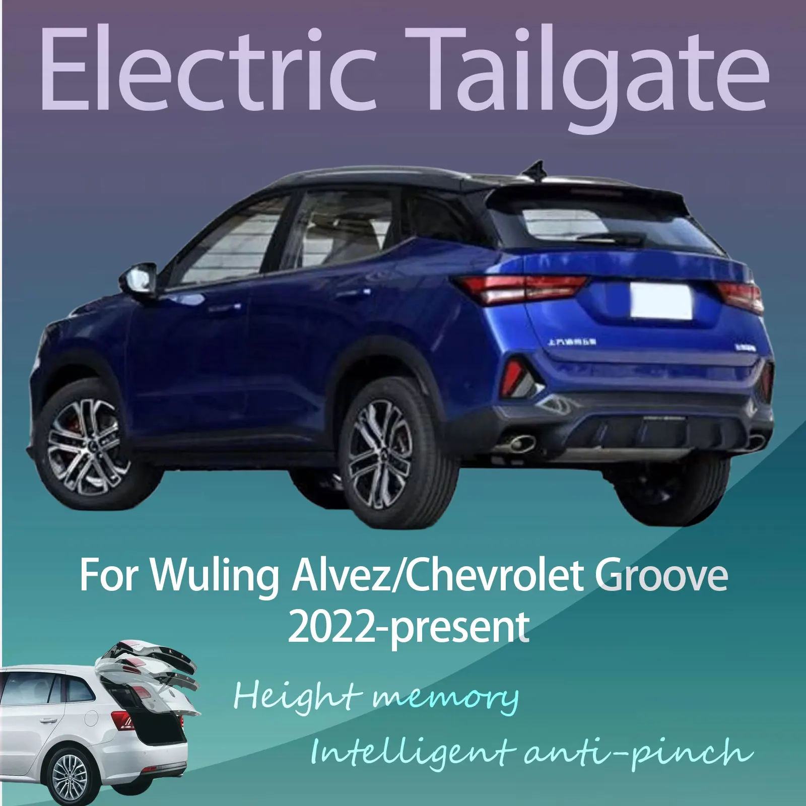 

For Wuling Alvez/Chevrolet Groove 2022-present Electric Tailgate Hands Free Operation Dual Rod Electric Trunk Suction