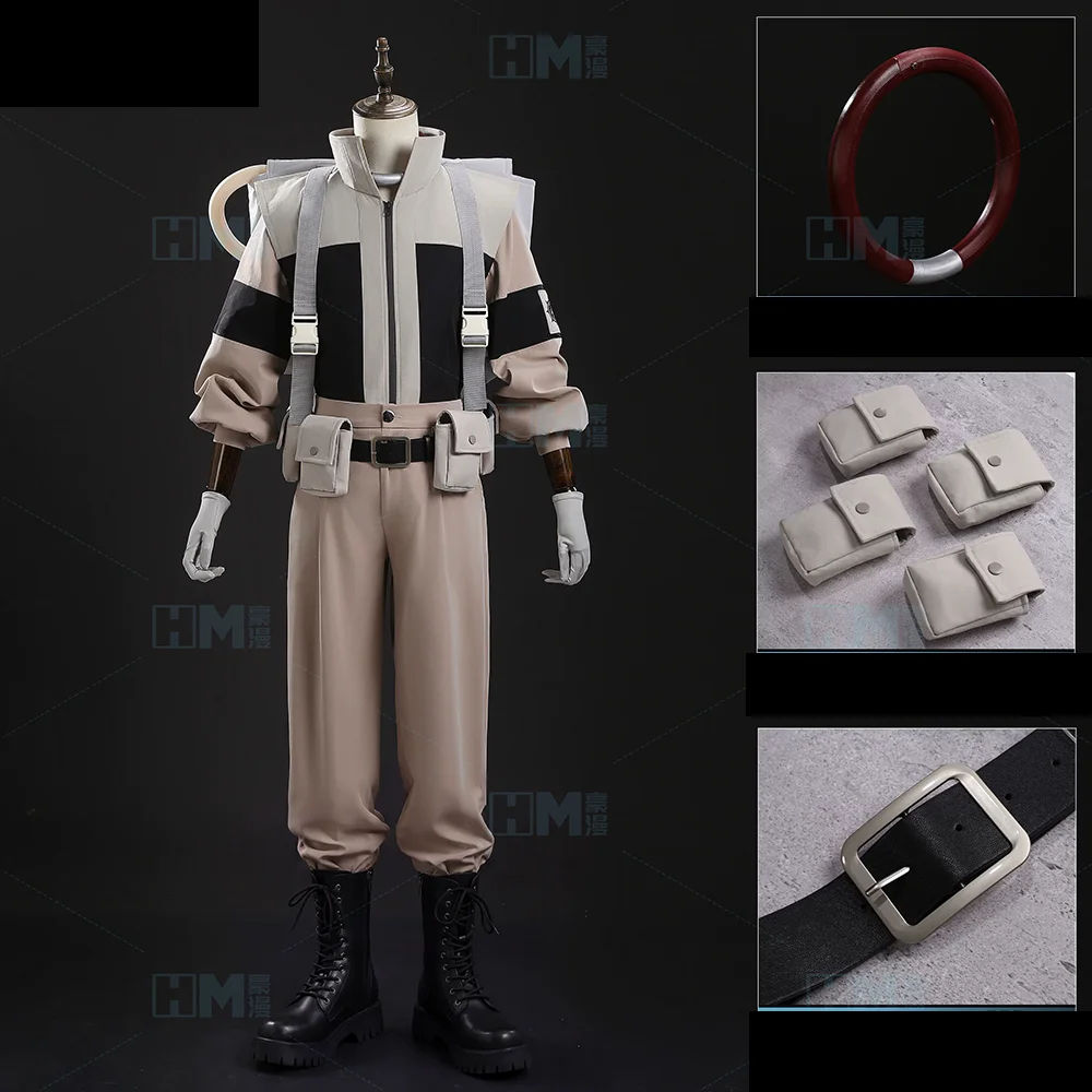 Anime Tunito Follo Supporter Cosplay Costume Wig Gachiakuta Follo Cosplay Bag Uniform Costume CChoker Halloween Accessories view 4