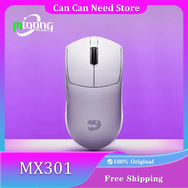 

Mloong Planet MX301 Gaming Mouse Tri-Mode Wireless Bluetooth Lightweight 1000hz Return Rate Low Latency Fps E-sports Mouse