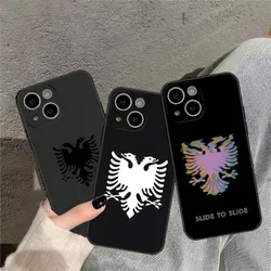 Albania Flag Eagle Phone Case For 14 Pro Max For Iphone 15 13 12 Mini 11 Xr X Xs Pro Max 8 6s 7 6 Plus Back Covers