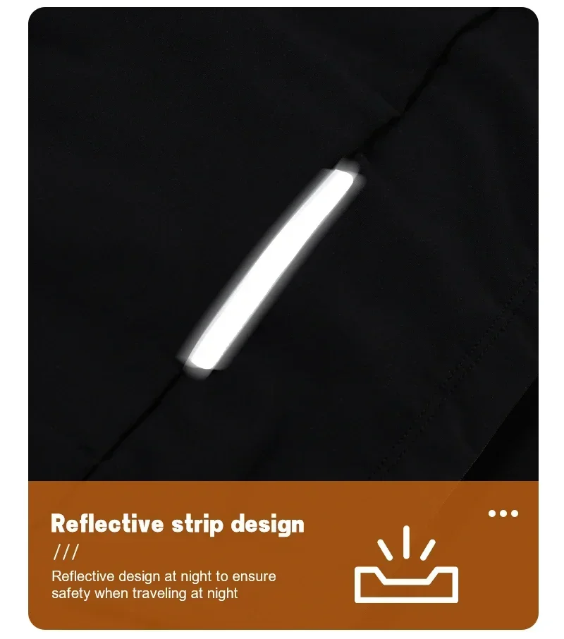 GRSRXX Herren-Fahrradjacke, mit Fleece gefüttert, MBT-Fahrradjacke, Winter-Fahrradtrikot, langärmelig, Winter-Fahrradbekleidung. – Detail 7