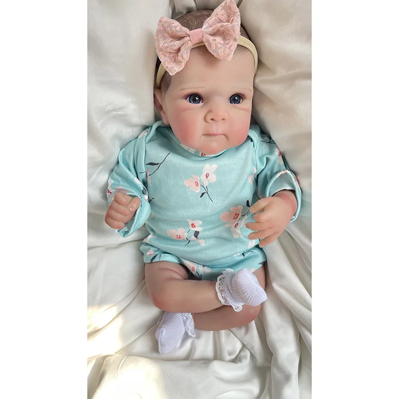 17 بوصة 43 سنتيمتر الانتهاء بالفعل دمية تولد من جديد بيتي لينة الجسم نابض بالحياة تولد من جديد دمى طفل نفس صور ثلاثية الأبعاد الجلد مع الأوردة المرئية