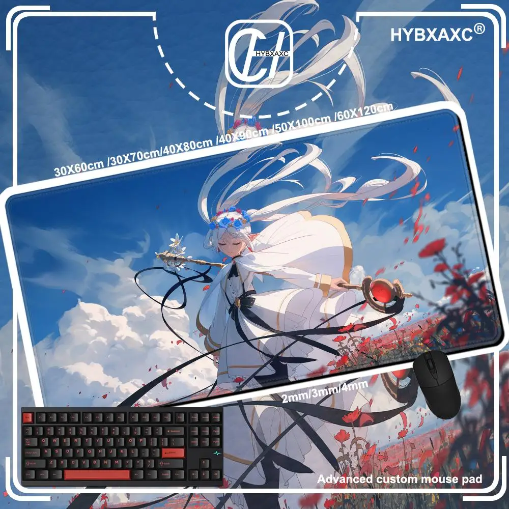 

Anime Sousou No Frieren Beyond Journey's End Mousepad Cute Durable Rubber Mouse Mat Pad Size for Game Keyboard Pad