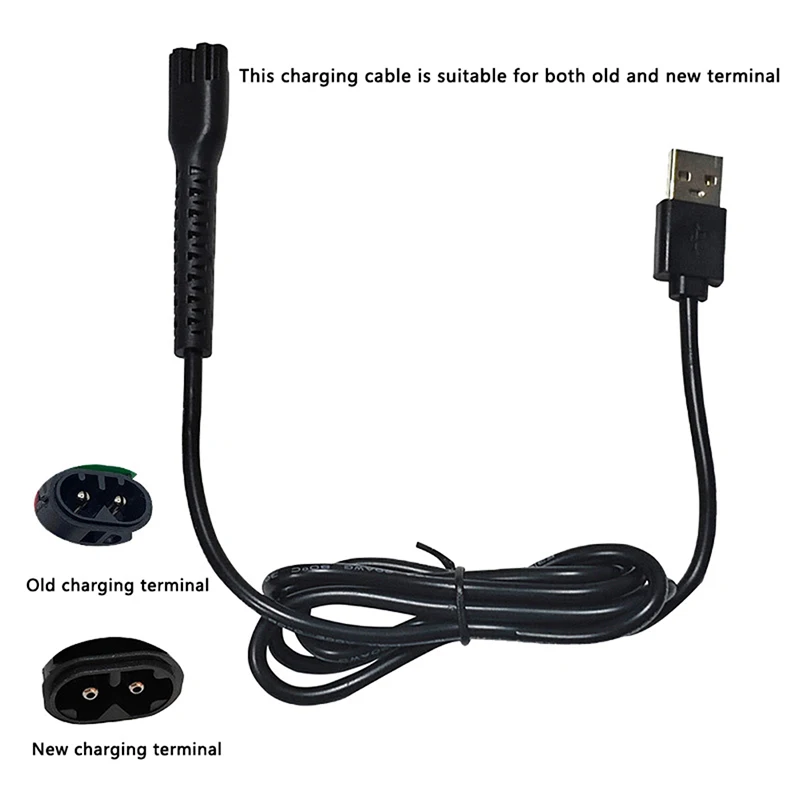 【5V USB Charging Cable Adapter Cord Electric Hair Clippers Power Supply For 8148/8591/8504 Electric Clipper Accessories】