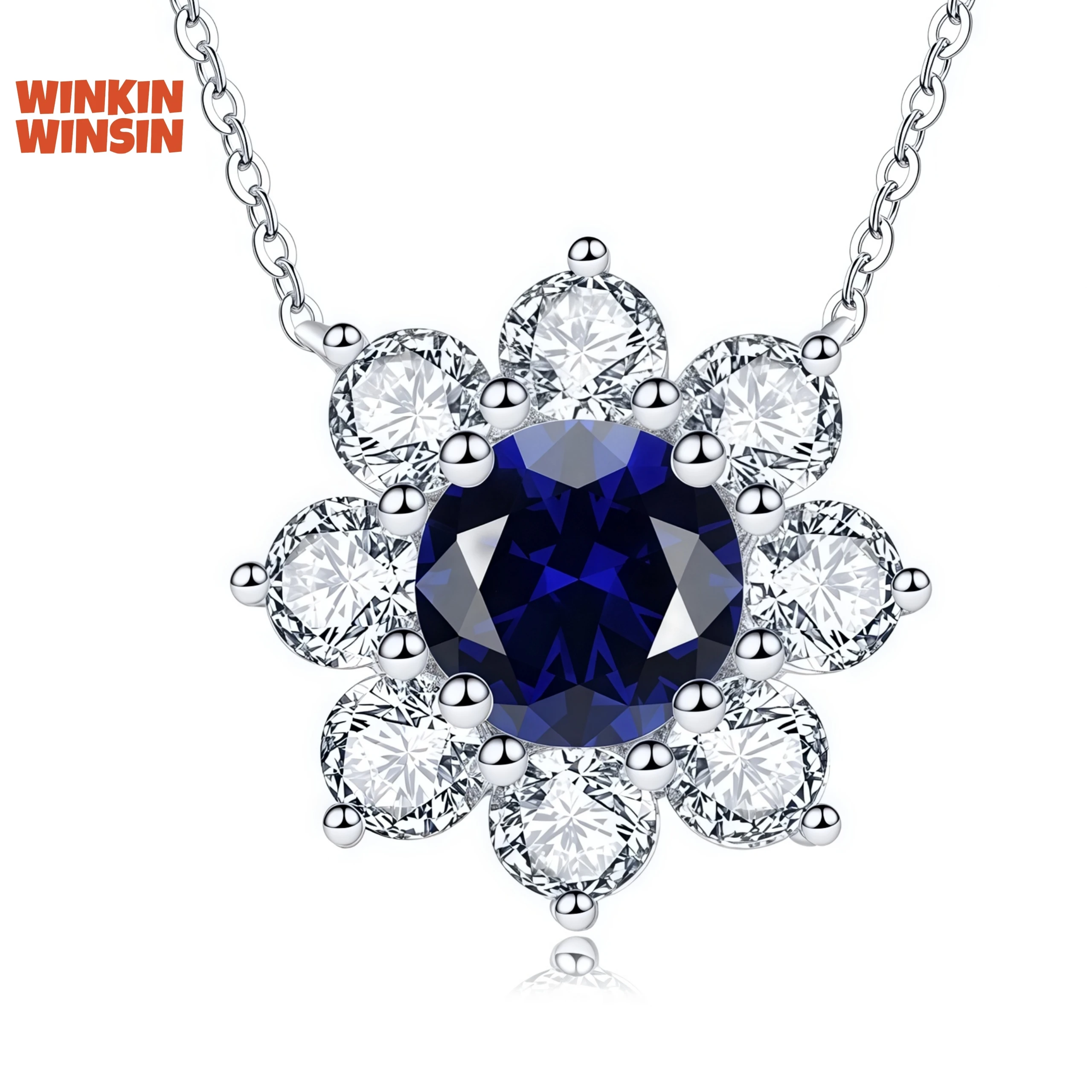 

WINKIN WINSIN Brand MST Real 925 Sterling Silver Diamond Pendants Zircon Gemstones Certificated Newest Necklaces Jewelry