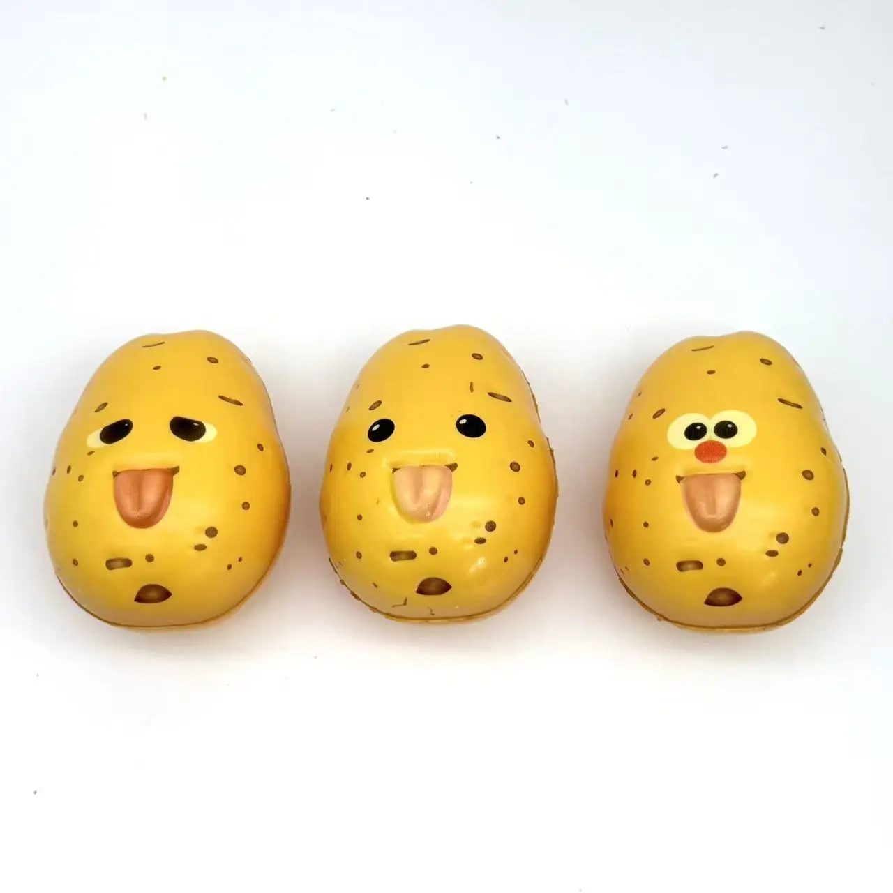 Cute Simulation Potato Strawberry Slow Rising Squishy Toys Cucumber Squeeze Fidget Toy PU Foam Stress Relief Decompression Gift view 3