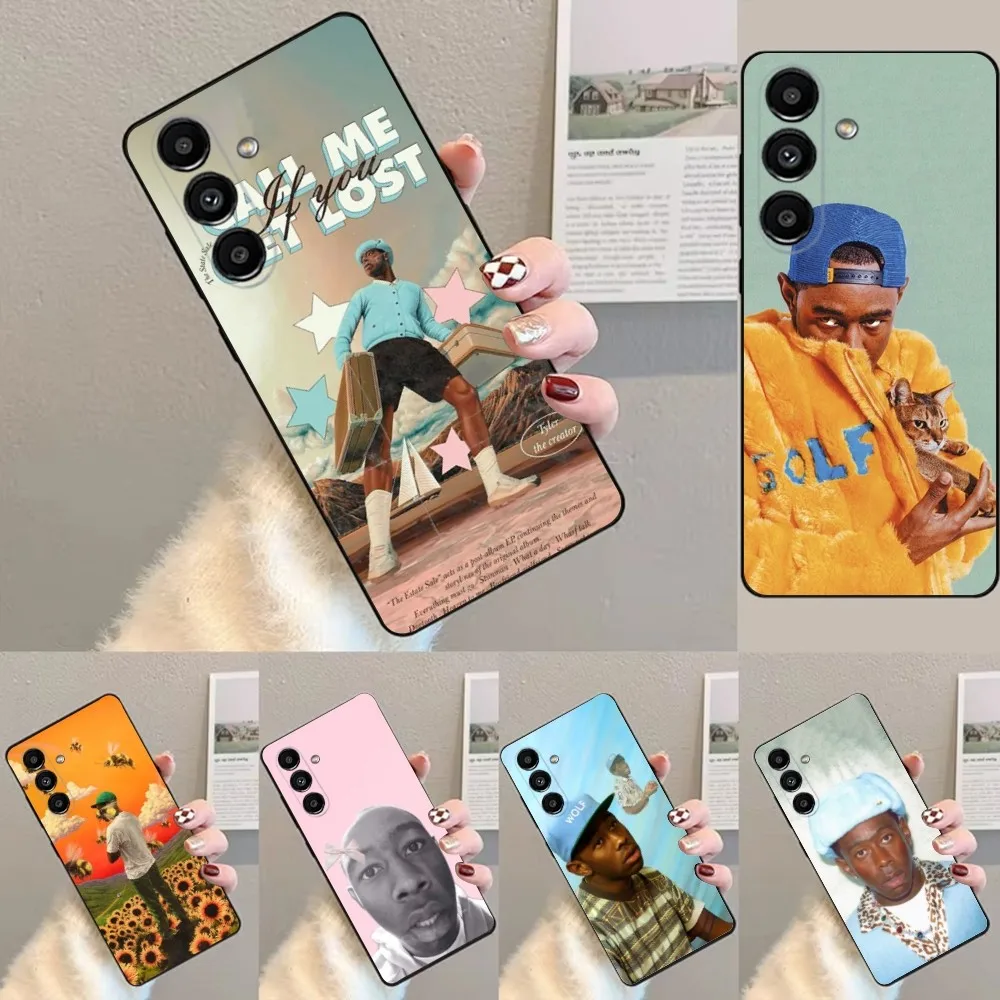 Tyler The C-Creator  Phone Case For Samsung S24,23,22,30,21,10,9,Ultra,Plus,Lite,FE,Soft Silicone Black Cover