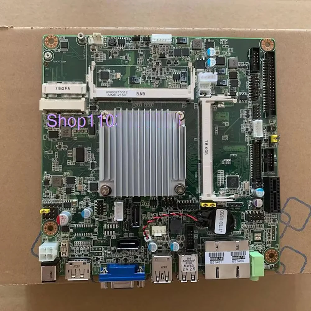 AIMB-215D-S6B1E For Advantech Industrial Motherboard 4 Core J1900 Dual Net-work Port 6 Serial Port AIMB-215D