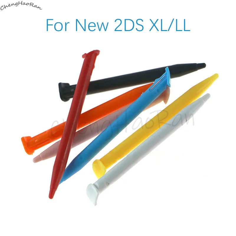 Canetas de toque de plástico, 7 peças, adequadas para nintendo 2ds xl ll, console de jogos, tela de toque móvel, substituto