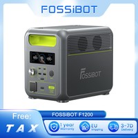 FOSSiBOT F1200 Portable Power Station 1024Wh Capacity 1200W Rated Power 7Output Ports EV-Grade LiFePO4 Battery 4000+ Cycle Times