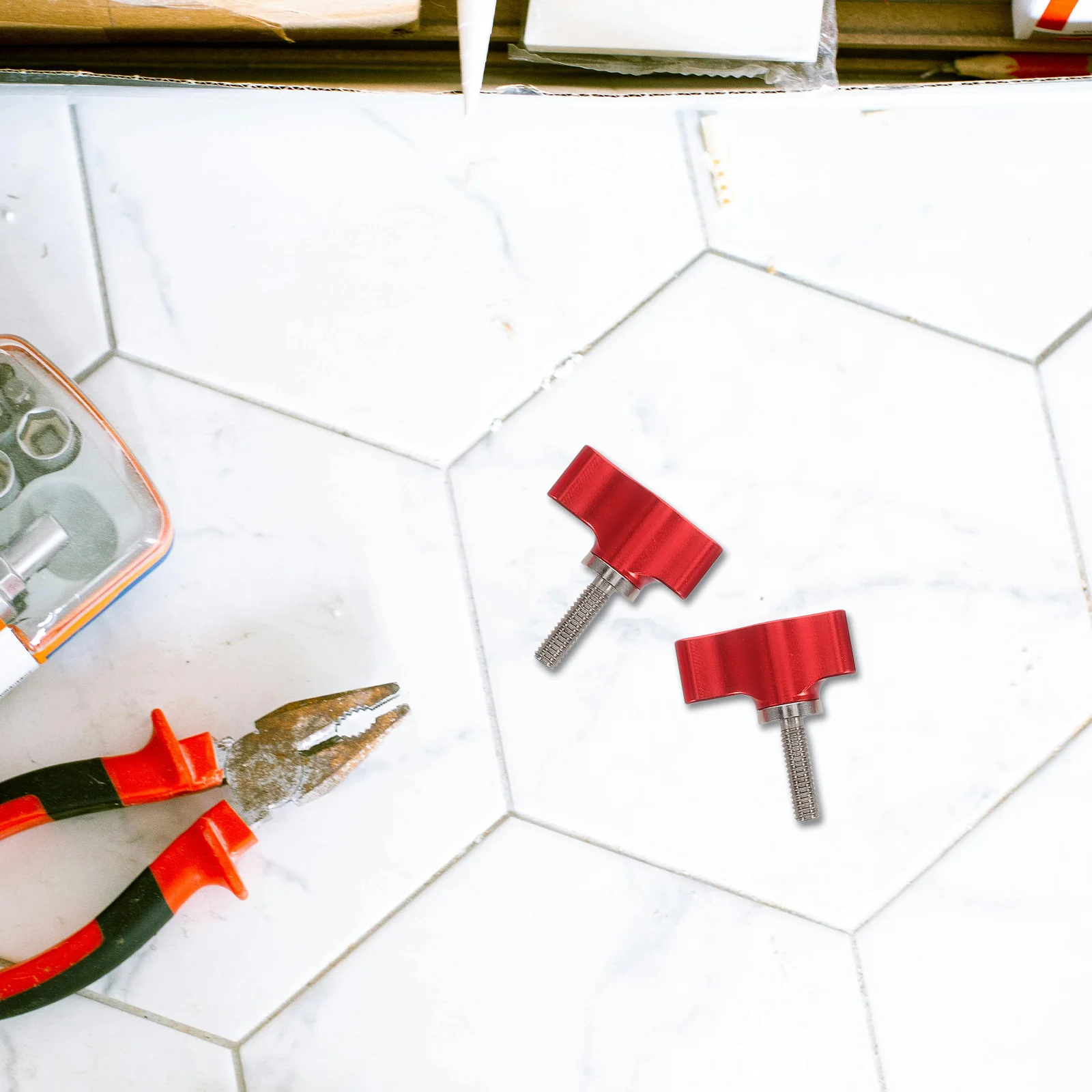 

4Pcs T-Handle Thumb Screw Aluminum Alloy Quick Adjust Wing Knob for Photography Equipment Clamping Screw M4 Thread