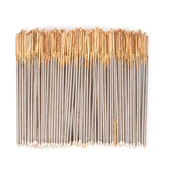 100Pcs Size 24 Golden Tail Embroidery Fabric Cross Stitch Needles For 11CT Stitch Cloth Sewing Kit