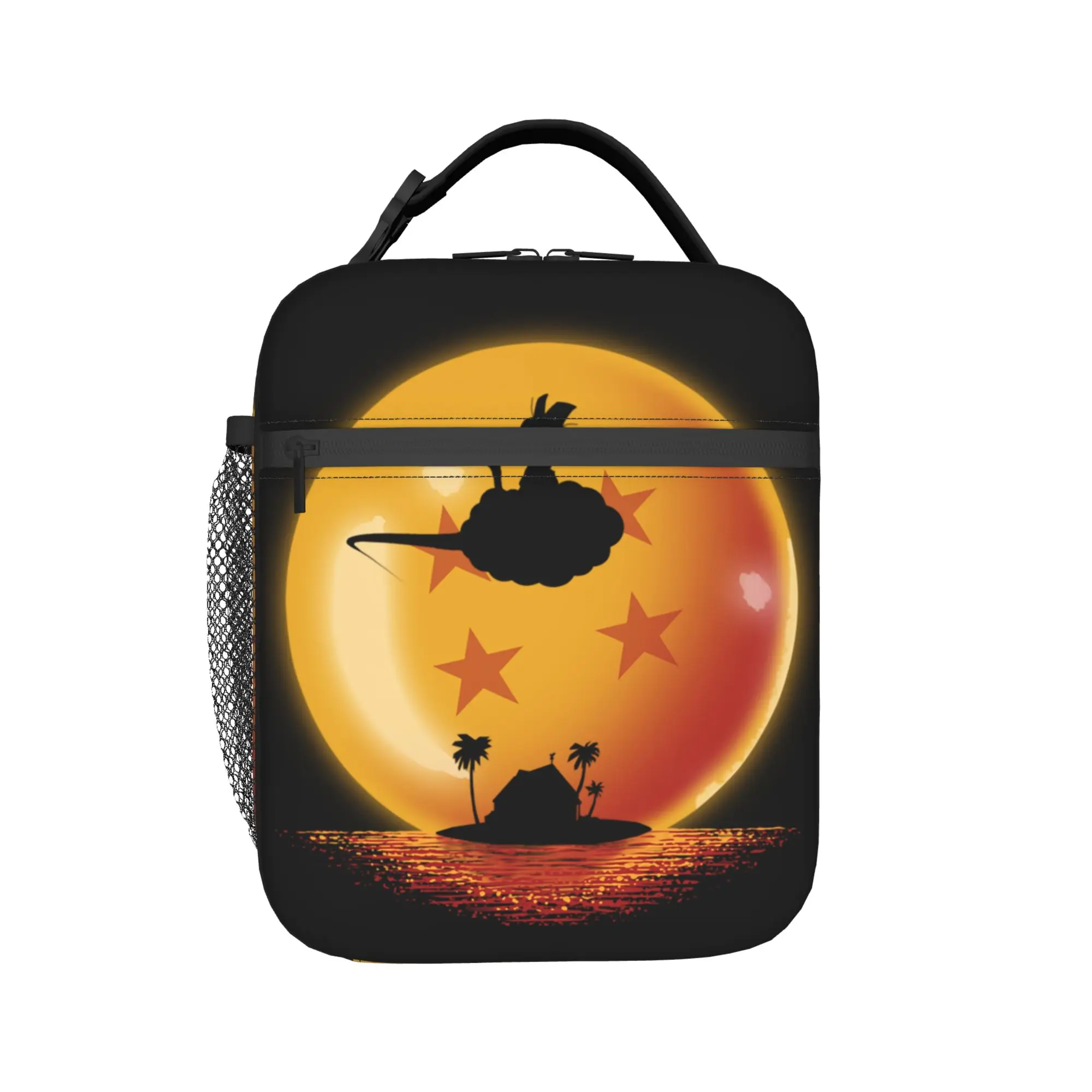 D-Dragon Ball Thermal Insulated Lunch Bags for Work Japanese Anime Portable Food Container Bags Thermal Cooler Lunch Boxes