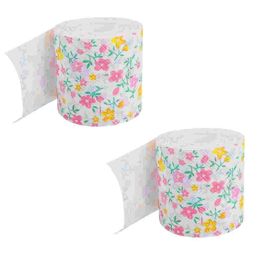 Different Patterns of Toilet Paper Practical Home Tissue Commercial Pink Travel Towel