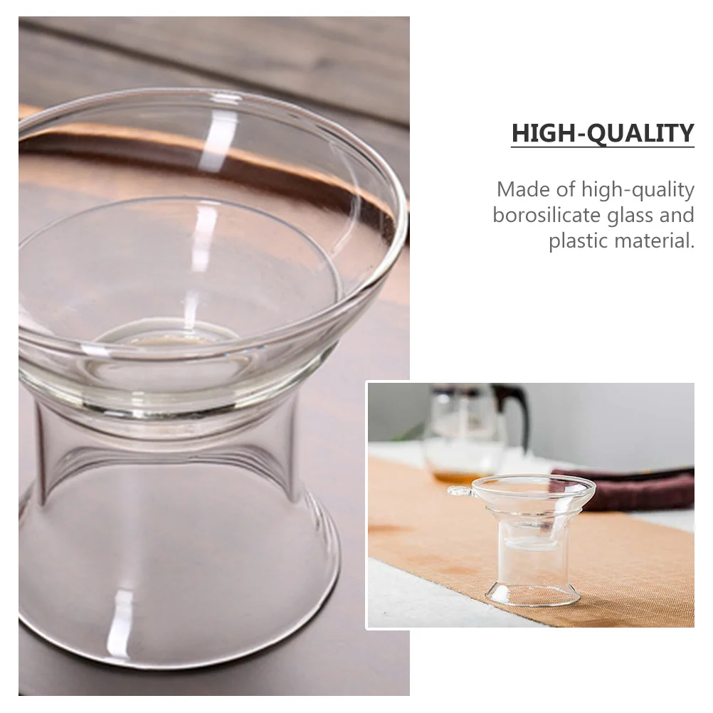 

2Sets Reusable Tea Infuser Glass Mesh Strainer Borosilicate Glass Filter Tea Accessories Essential Teaware Teapot Accessories