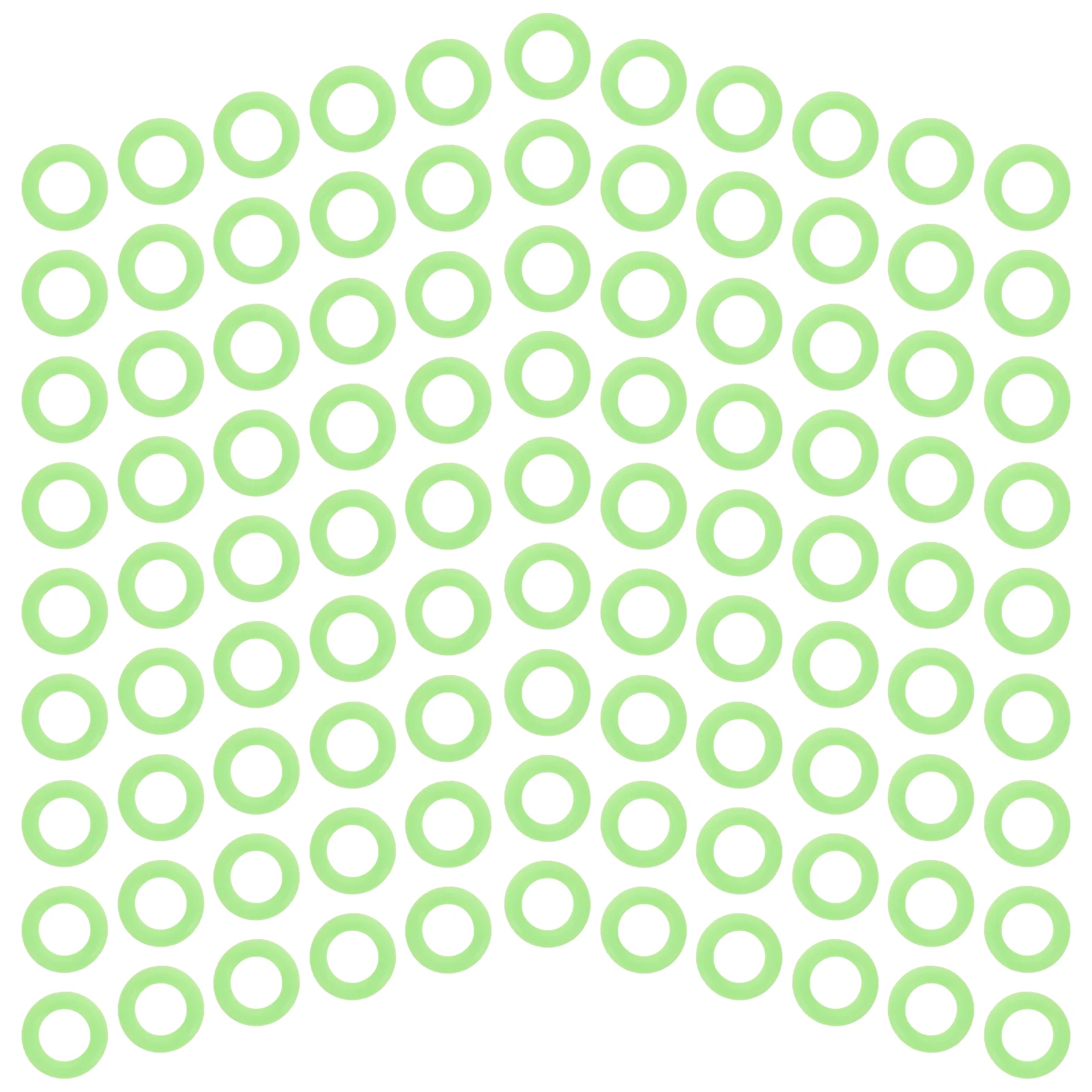 

400Pcs Fluorescent Tent Peg Rings Glow Camping Tent Stabilizer Accessories Nighttime Visibility Secure Fit Stake Holder Ring