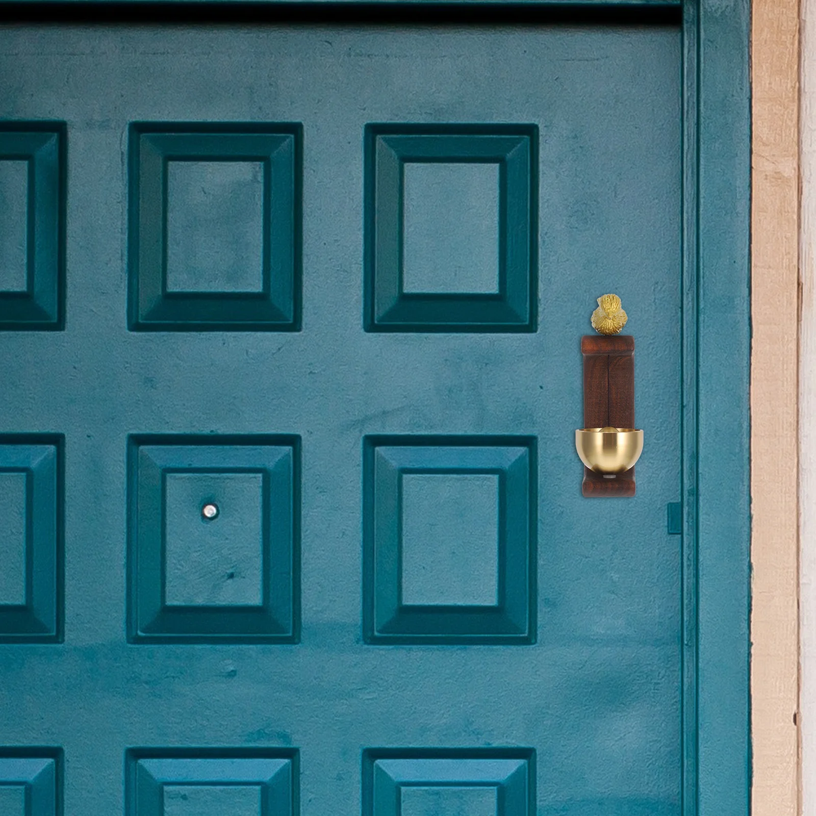 

1 Set Wooden Wind Chime Doorbell For Home Magnetic Mount Indoor Entry Ornament Decorative Ring Bell For Bedroom Office Apartment