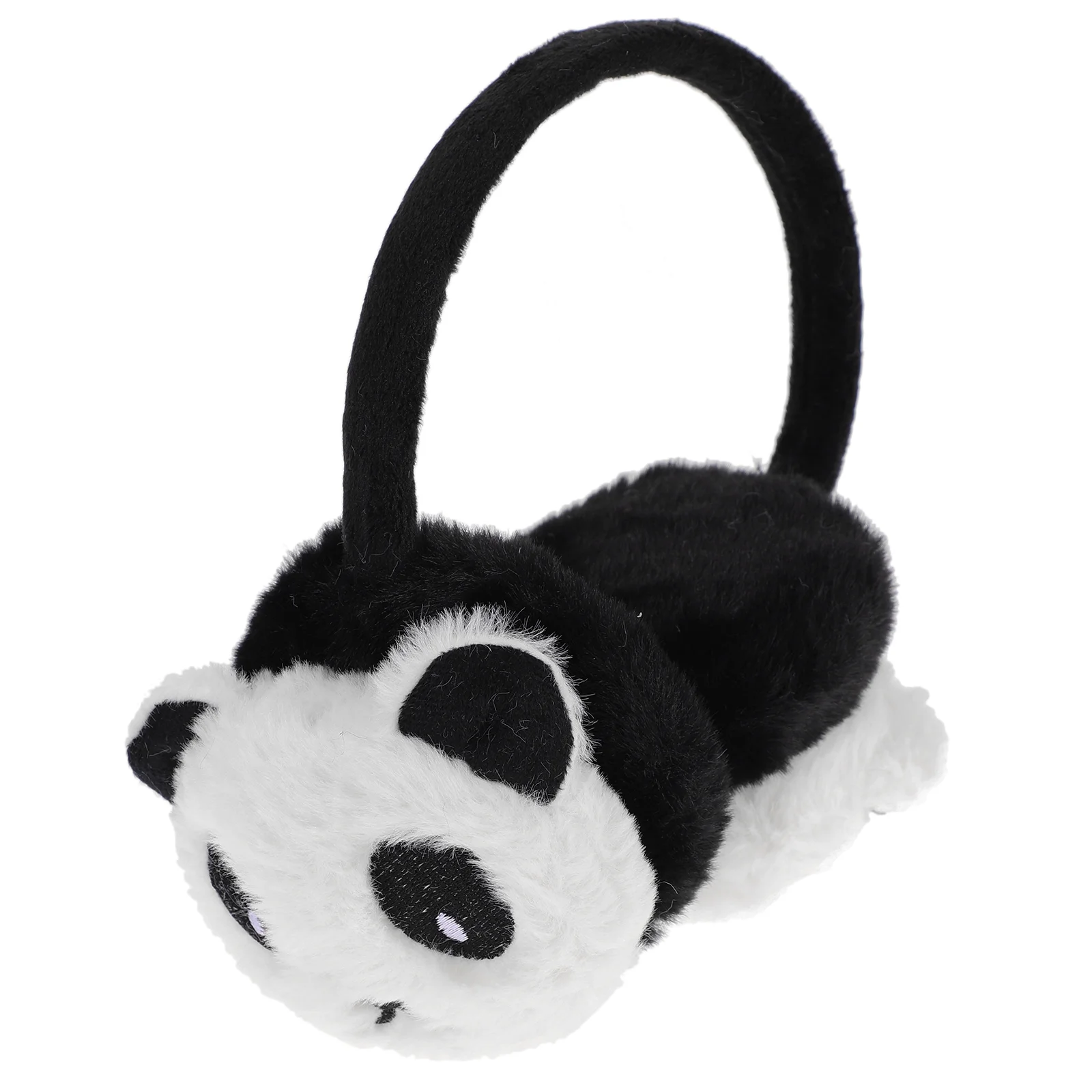 Panda Warm Plush Protector Cartoon Protective Covers 3D Beige Headband Child