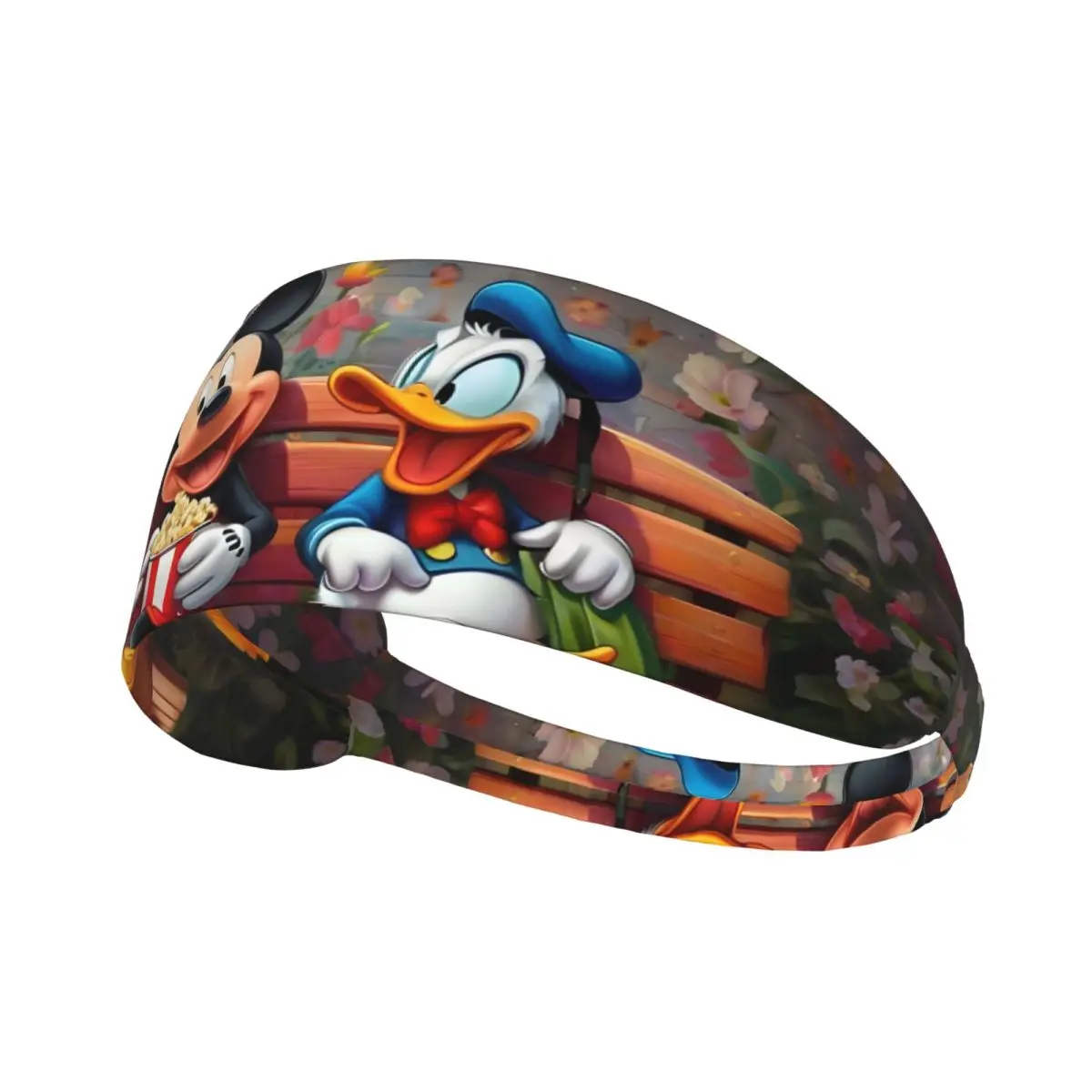 

Custom The Mickey Mouse And Donald Duck Sweatband Women Men Moisture Wicking Cartoon Kawaii Anime Sports Headband for Football