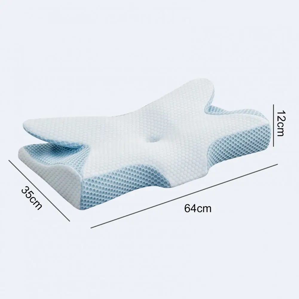 Useful Cervical Pillow Comfortable Protect Neck Memory Foam Two-way Ergonomic Cervical Pillow