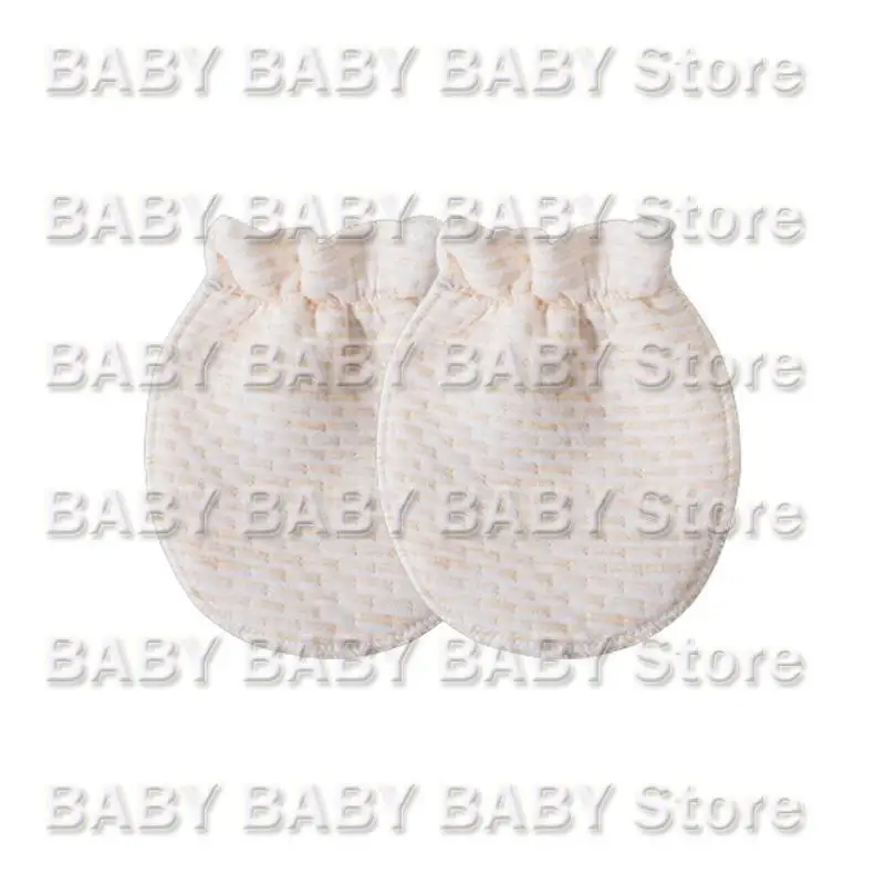 

Q81A 1Pair Cotton Gloves Newborn Baby for Protection Face Anti Grasping Anti Scratchi