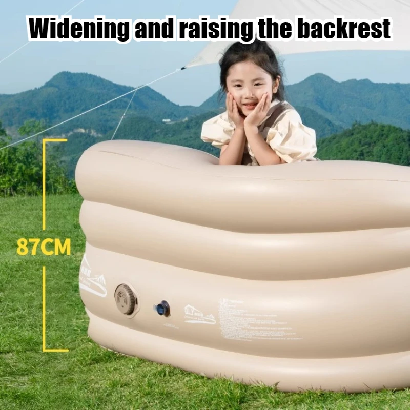 Automatic Inflatable Sofa Portable Outdoor Soft Breathable Raised Backrest Camping Air Mattresses Thickened Air Cushion Bed - view 4