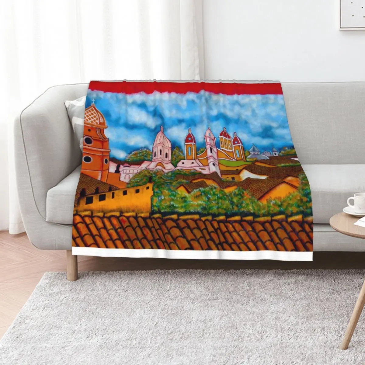 

Granada Street Art Nicaragua 3 Throw Blanket Single cosplay anime Beach Summer Blankets