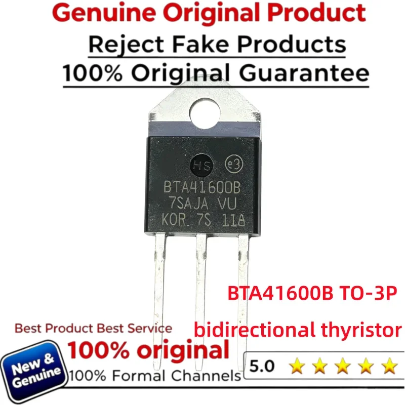 2-5-10PCS 100% New Imported Original BTA41-600B BTA41-600BRG BTA41600B Three Terminal Triac 600V 40A TO-3P