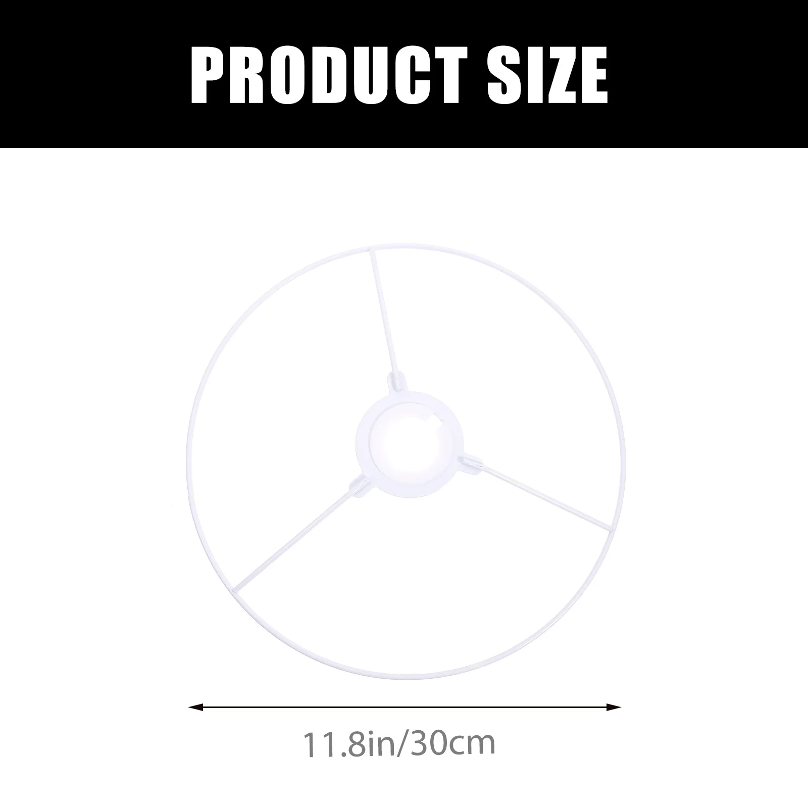 1 Zestaw Vintage Oprawka Abażuru 25cm Metalowy Pierścień do Abażuru DIY Uchwyt Podtrzymujący Abażur Druciany Element do Abażuru do Lamp Wiszących