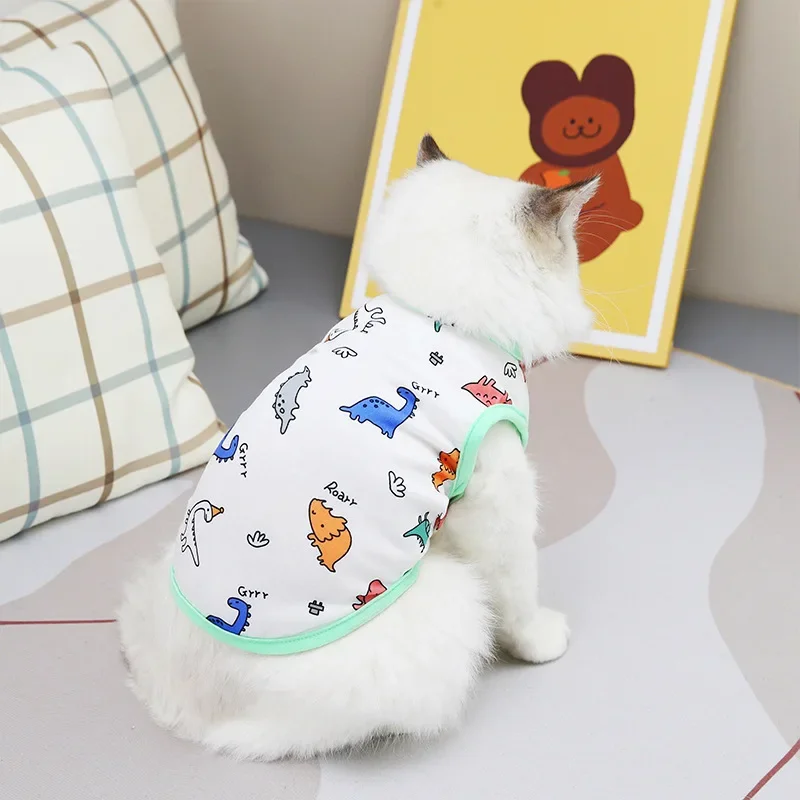 

Pet Cat Clothesshorthair Catlonghair Catpersian Catdinosaur Vestkitten Dog Clothingpet Supplies