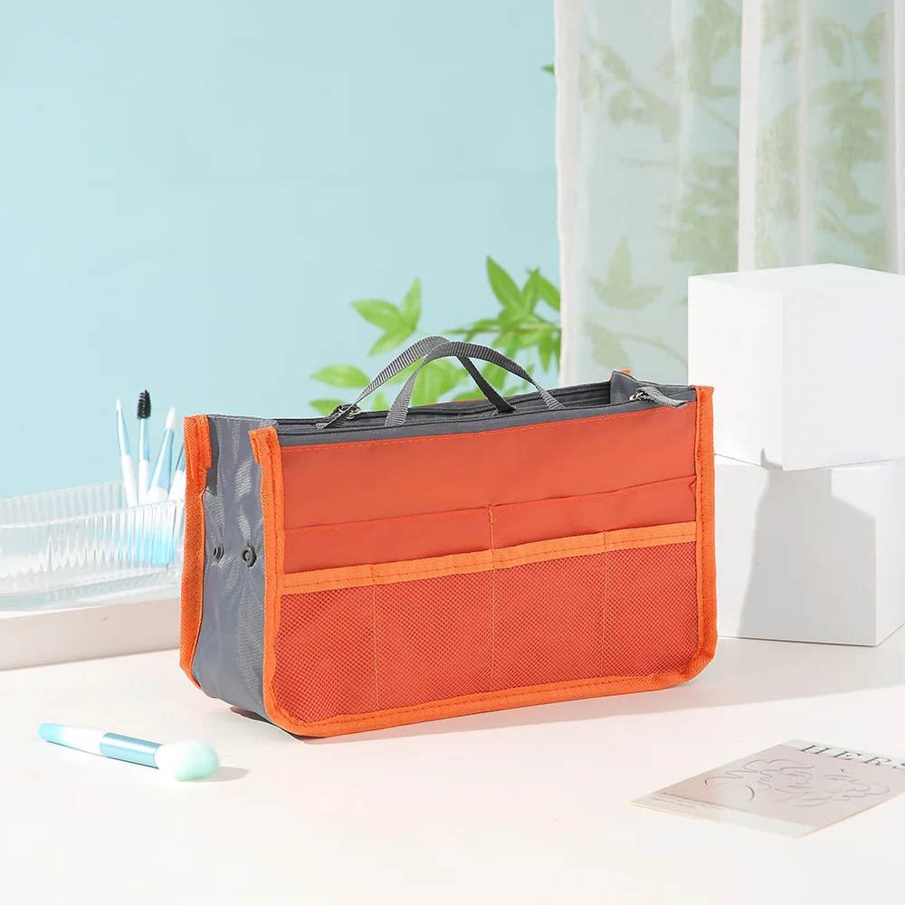 Multi Functional Large Capacity Makeup Bag Portable Double Zipper Toiletries Travel Storage Bag Mommy Bag Multi Pocket Cosmetic