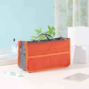 Multi Functional Large Capacity Makeup Bag Portable Double Zipper Toiletries Travel Storage Bag Mommy Bag Multi Pocket Cosmetic