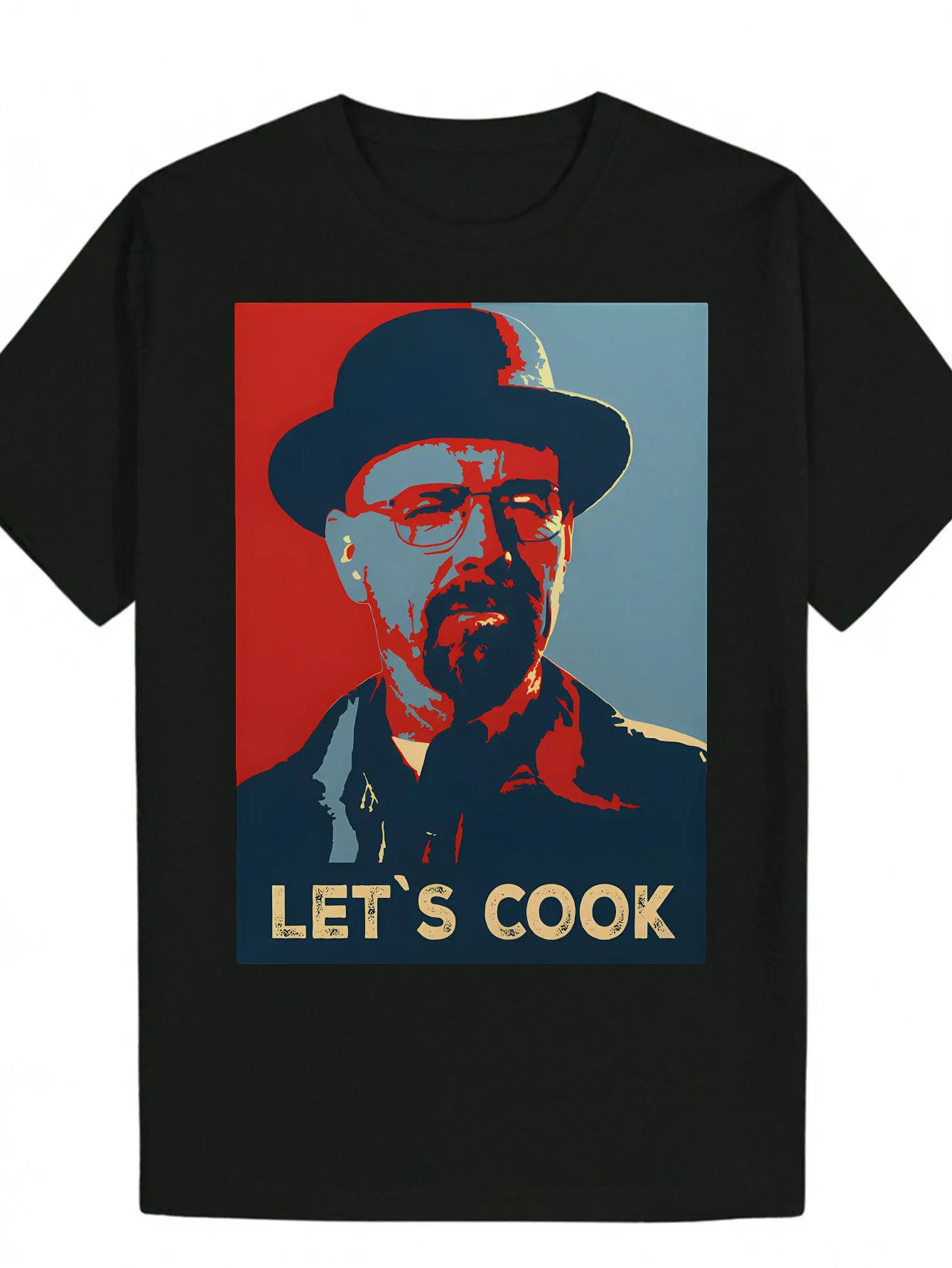 

Men'S Casual "Let'S Cook" Graphic Crew Neck T-Shirt