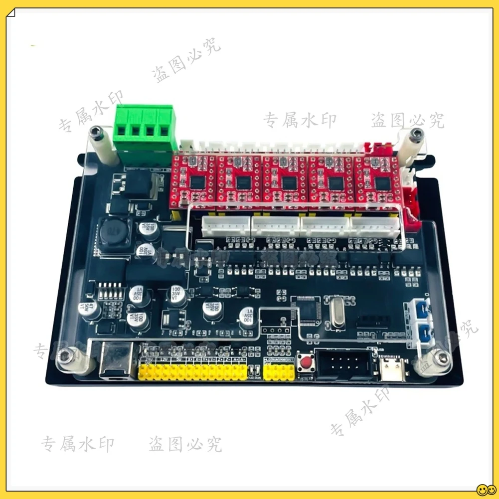 

RTCX-Offline Controller 32-Bit 4 Axis Control Board, GRBL Control, Optical Coupling,with 300W/500W Spindle for CNC Engraver B