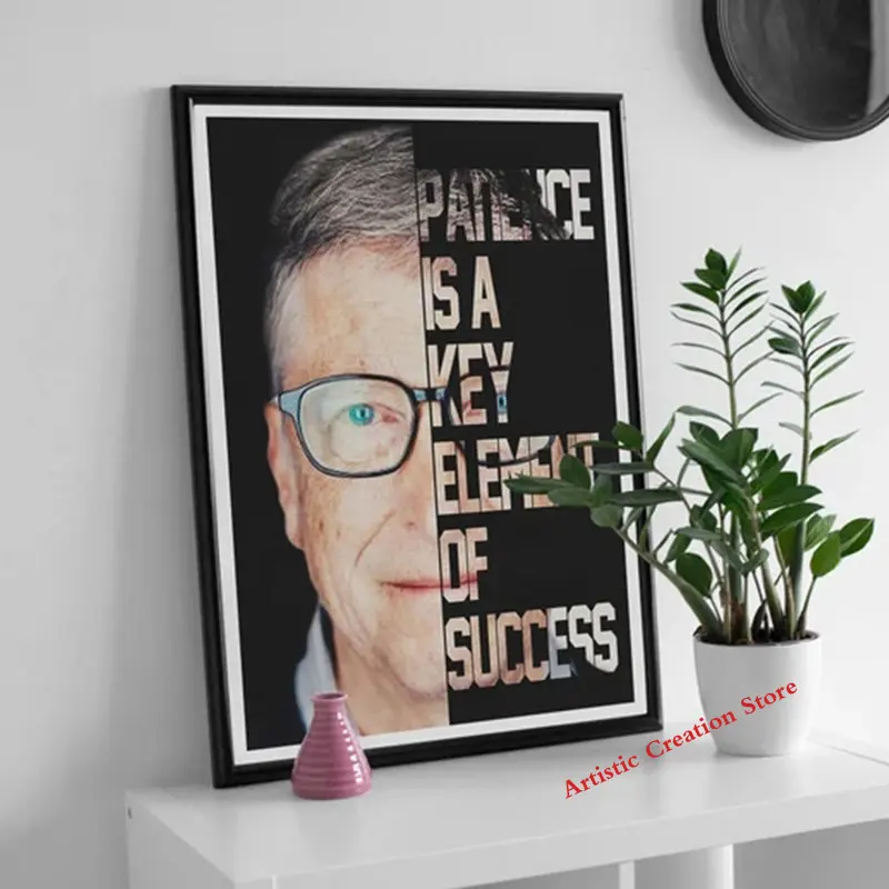 Warren Buffett Motivational Quotes Movie Elon Musk Famous Quotes Canvas Painting Poster Print Pictures Living Room Home Decor