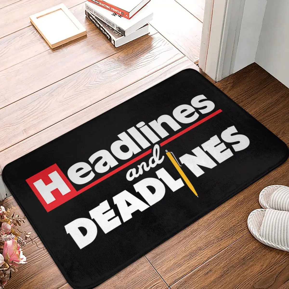 Headlines And Deadlines Journalism Journalist 40x60cm Carpet Polyester Floor Mats Fashionable Living Room Outdoor